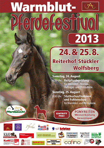 Plakat Warmblut Pferdefestival 2013