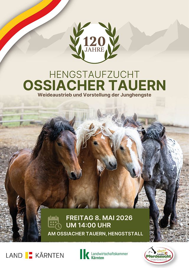 Jubiläum Weideaustrieb Ossiacher Tauern Plakat