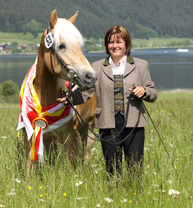 Landessiegerstute der großen Landesstutenschau mit fast 90 Teilnehmern am Weißensee 2011